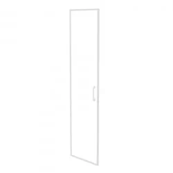 Фасад стекло в раме высокий левый (лакобель, белый) ОНИКС О.СР-1(Л) вхите / ONIX O.SR-1(L) white