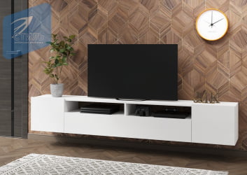 ТВ тумба Соло-16 ТВ Белый/Белый глянец / TV