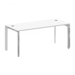 Стол рабочий руководителя на П-образном м/к ОНИКС ДИРЕCТ ЛУКС М-О.МП-СРР-5.8 Белый бриллиант / ONIX DIRECT LUX M-O.MP-SRR-5.8