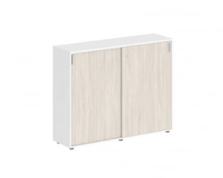 Шкаф-купе средний с замком Сигма СГ.712.ВХ.ОЛ Белый Дуб светлый / Sigma SG.712.WH.OL