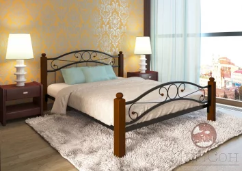 Кровать Надежда Лукс плус 1600х1900 Черная / Lux plus