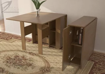 Стол-тумба №2 с баром Венге