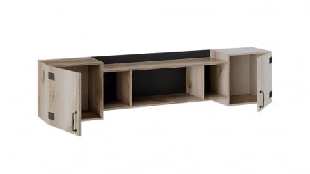 Шкаф для книг Окланд ТД-324.12.21 Фон Черный/Дуб Делано