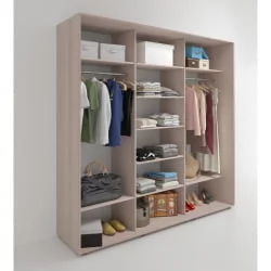 Трехстворчатый шкаф Акцент-Вера ДР 1500х600 Ясень шимо светлый