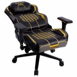 Геймерское кресло БРАБИКС ПРЕМИУМ Танос ГМ-180 черное/желтое / BRABIX PREMIUM Tanos GM-180