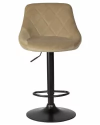 Стул барный ДОБРИН ЛОГАН БЛАCК Мокко велюр МДЖ9-9 / DOBRIN LOGAN BLACK MJ9-9