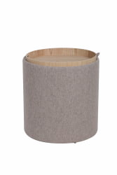 Пуф-столик с ящиком Хюгге С рогожка Бежевый / S