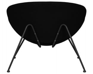 Кресло дизайнерское ДОБРИН ЕМИЛЙ (черный ткань АФ9, черное основание) / DOBRIN EMILY AF9,