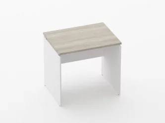 Стол прямой Дека ЛДСП каркас 75.06.08 Дуб Сантана светлый/Белый / Deka