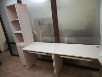 Стол прямой Дека ЛДСП каркас 75.06.10 Туя/Белый / Deka