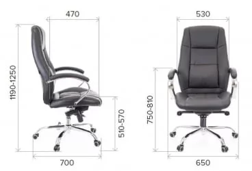 Кресло руководителя Крон М экокожа Бежевый / Kron M