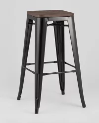 Стул барный ТОЛИКС ВООД Черный / TOLIX WOOD