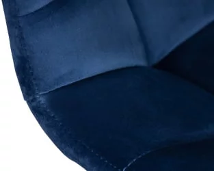 Барный стул ДОБРИН ТАИЛОР ВХИТЕ Синий велюр МДЖ9-117 / DOBRIN TAILOR WHITE MJ9-117