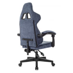 Кресло компьютерное БРАБИКС Шоотер ГМ-123, 2 подушки, ткань, синее/серое / BRABIX Shooter GM-123,