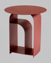 Журнальный столик Арвел металл бордовый / Arwel