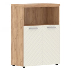 Шкаф с глухими малыми дверьми и топом Торр ЛУКС ТЛМC 85.3 Дуб Бофорд Латте / Torr LUX TLMC