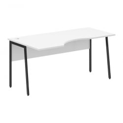 Стол эргономичный левый ИМАГО Плус СА-1П(Л) Белый Антрацит / IMAGO Plus СА-1P(Л)