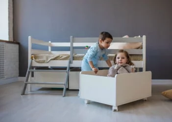 Ящик для детской кровати РооРоом ВК-11 Белые / RooRoom VK-11