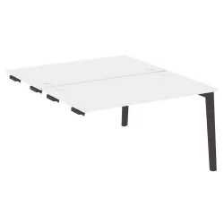 Стол-приставка двойной к опорным элементам ОНИКС ВООД ОВ.Д.СПР-3.8 Белый Бриллиант/Темный / ONIX WOOD OW.D.SPR-3.8