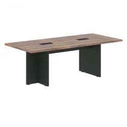 Стол для заседаний ВЕЛИОН ВЕНЕЕР ВРCТ 2210 Американский орех Яшма черная / VELION VENEER VRCT