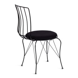 Стул ЛАЛИТА (мод. 172) металл/ткань, 44 х 51.5 х 85 см, Блаcк (черный) / LALITA (mod. Black