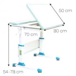 Парта растущая РИФФОРМА Комфорт-80 Белый Зеленый / RIFFORMA Comfort-80