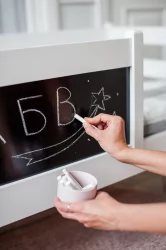 Съемный борт с грифельной доской РооРоом ВК-55 Белый / RooRoom VK-55