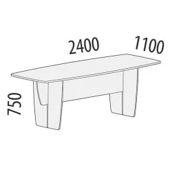 Стол для переговоров Альфа 62.72 Орех пегас