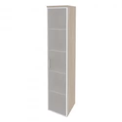 Шкаф высокий узкий правый ОНИКС О.СУ-1.10Р(Р) Дуб Аттик/Белый / ONIX O.SU-1.10R(R)