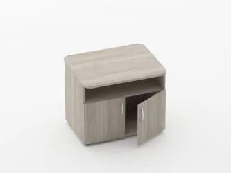 Тумба под оргтехнику Глассй 3.16.10 Дуб сантана светлый / Glassy