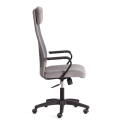 Кресло ПРОФИТ (мп) ПРОФИТ (мп) флок/ткань, серый, 29/В-12 / PROFIT PROFIT 29/W-12