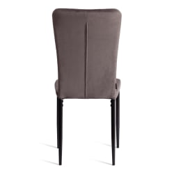 Мягкий стул ВЕРТЕР (мод. БC577-ДC) металл, флок, 41 х 52 х 95 см, Дэрк грей (темно-серый) ХЛР24 / черный / VERTER (mod. BC577-DC) Dark grey HLR24