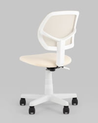 Кресло компьютерное детское ЛОЛО бежевый пластик белый