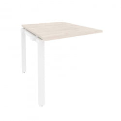 Проходной наборный элемент переговорного стола ОНИКС О.МП-НПРГ-0 Денвер Светлый/Белый / ONIX O.MP-NPRG-0