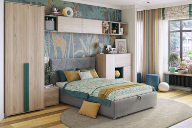 Пуф Рони 2 ПМ-001.2 сосна (велюр) / PM-001.2