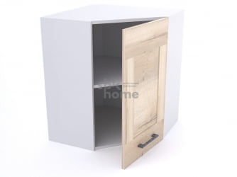 Шкаф угловой ШУ-60, Дублин (600*600*720) Дуб галифакс белый, 21650