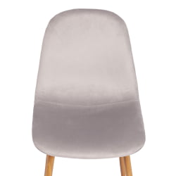 Металлический стул БРЕЕЗЕ (мод. 4724) вельвет/металл, 44 х 53 х 87 см, Лигхт грей (светло-серый) ХЛР14 / натуральный / BREEZE (mod. Light grey HLR14