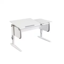 Растущая мебель Парта 1/75-40 + Стул Белый Серый / Parta Stul