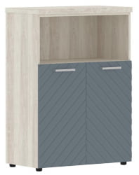 Шкаф с глухими малыми дверьми и топом Торр ЛУКС ТЛМC 85.3 Сосна Эдмонд Серо-голубой / Torr LUX TLMC