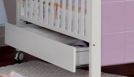 Ящик для детской кровати 120*60 Микуна CП-1405 вхите / Micuna CP-1405 white