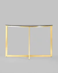 Консоль АЛЬБА 115кс30 Золото (стекло черное) / 115x30