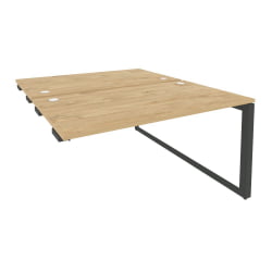 Стол-приставка двойной на О-образном м/к к опорым элем. ОНИКС О.МО-Д.СПР-3.8 Тиквуд Светлый/Антрацит / ONIX O.MO-D.SPR-3.8