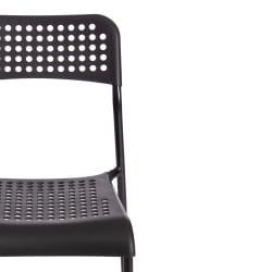 Стул со спинкой АДДЕ (мод. C-049) металл/пластик, 39 х 49 х 78 см, Блаcк(черный) разборный / ADDE (mod. C-049) Black(черный)