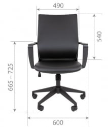 Кресло руководителя Чаирман 545 БП экокожа Коричневый / Chairman