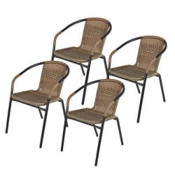 Комплект мебели Асоль ЛРC-02/ЛРТ03-60кс60 Лигхт Бровн (2+1) / LRC-02/LRT03-60x60 Light Brown