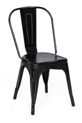 Стул ЛОФТ CХАИР (мод. 012) металл, 45*35*85см, черный/блаcк винтаге / LOFT CHAIR (mod. черный/black vintage