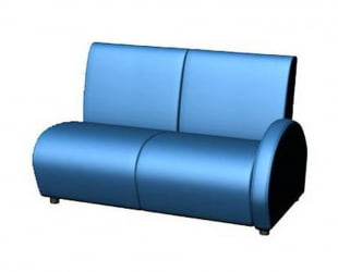 Диван с пластиковыми ножками Клауд В-600/6 / V-600/6