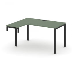 Стол-надставка на опорную тумбу (левый) CОНCЕПТ CН.ОСАН-001(Л) Кобо Черный / CONCEPT CN.OSAN-001(L)