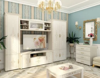 Комод в гостиную Венеция 32.32 Сосна Астрид Ваниль