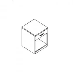 Тумба Проспект Гм.ТП-2 бук светлый